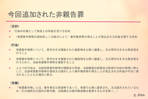 今回追加された非親告罪